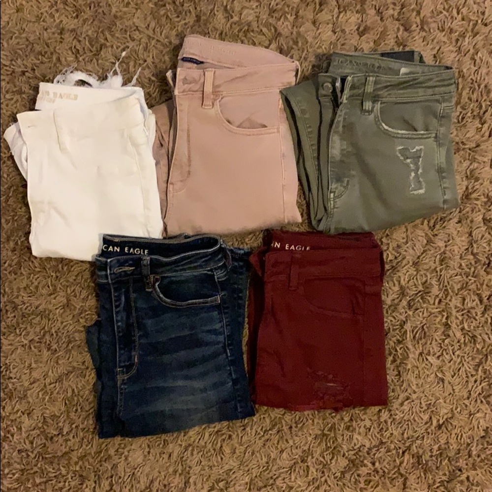 5 Pairs American Eagle Jeans